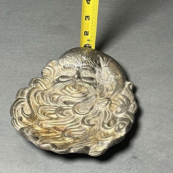 Vintage Santa Claus Candy Dish International Siler Company Silver Plated - Picture 9 of 11